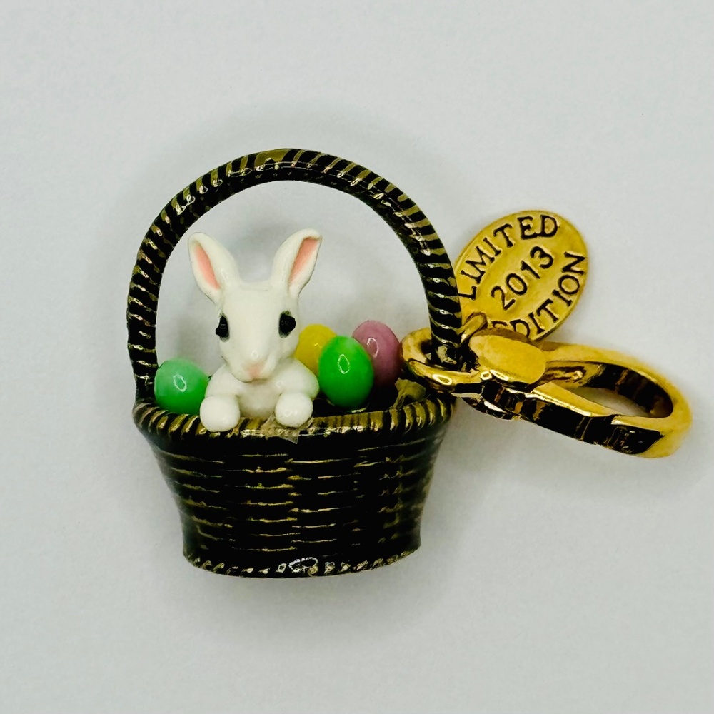 Juicy Couture 2013 Limited Edition Easter Bunny Basket Charm with Four Eggs –